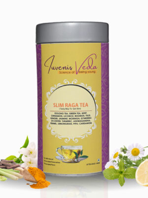 Iuvenis Veda Slim Raga Tea - 20 Tea Bags | Boosts Fat Burning | For Man & Women Both