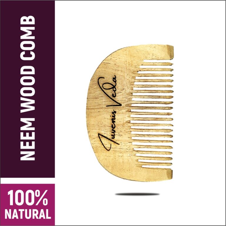 Iuvenis Veda Neem Wood Comb - Pack of 3 Pieces | Scalp Health and Hair Detangling | For Men and Women | Suitable for All Skin Types - Image 8
