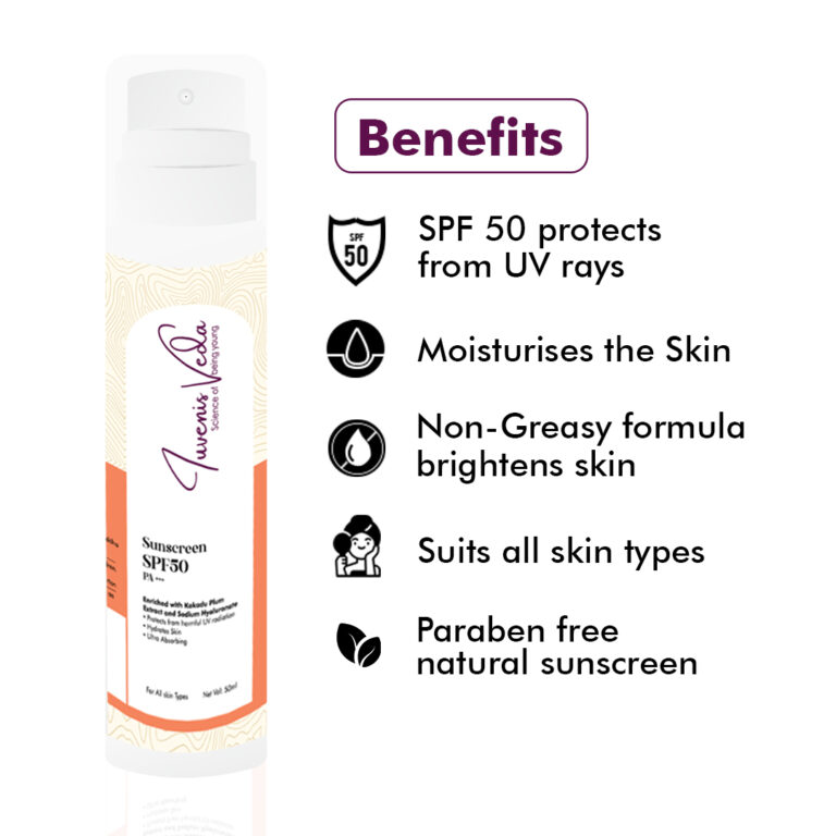 Ultimate Skincare Trio: Vitamin C Face Serum, Sunscreen SPF 50 PA+++, Kumkumadi Tailam - Image 2