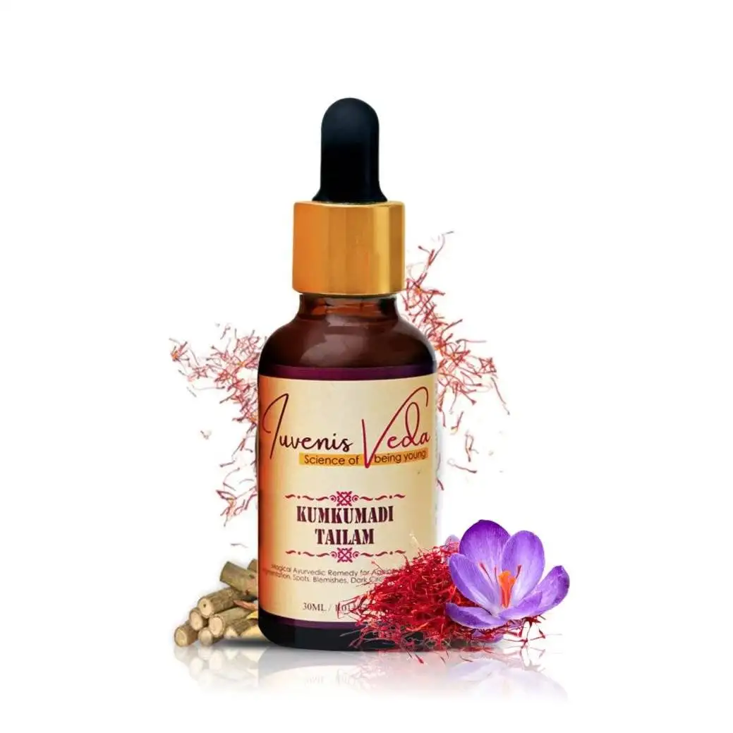 Iuvenis Veda Kumkumadi Tailam 30ML/Each (Pack of 2) 2 Iuvenis Veda Kumkumadi Tailam 30ML/Each (Pack of 2) - Image 2